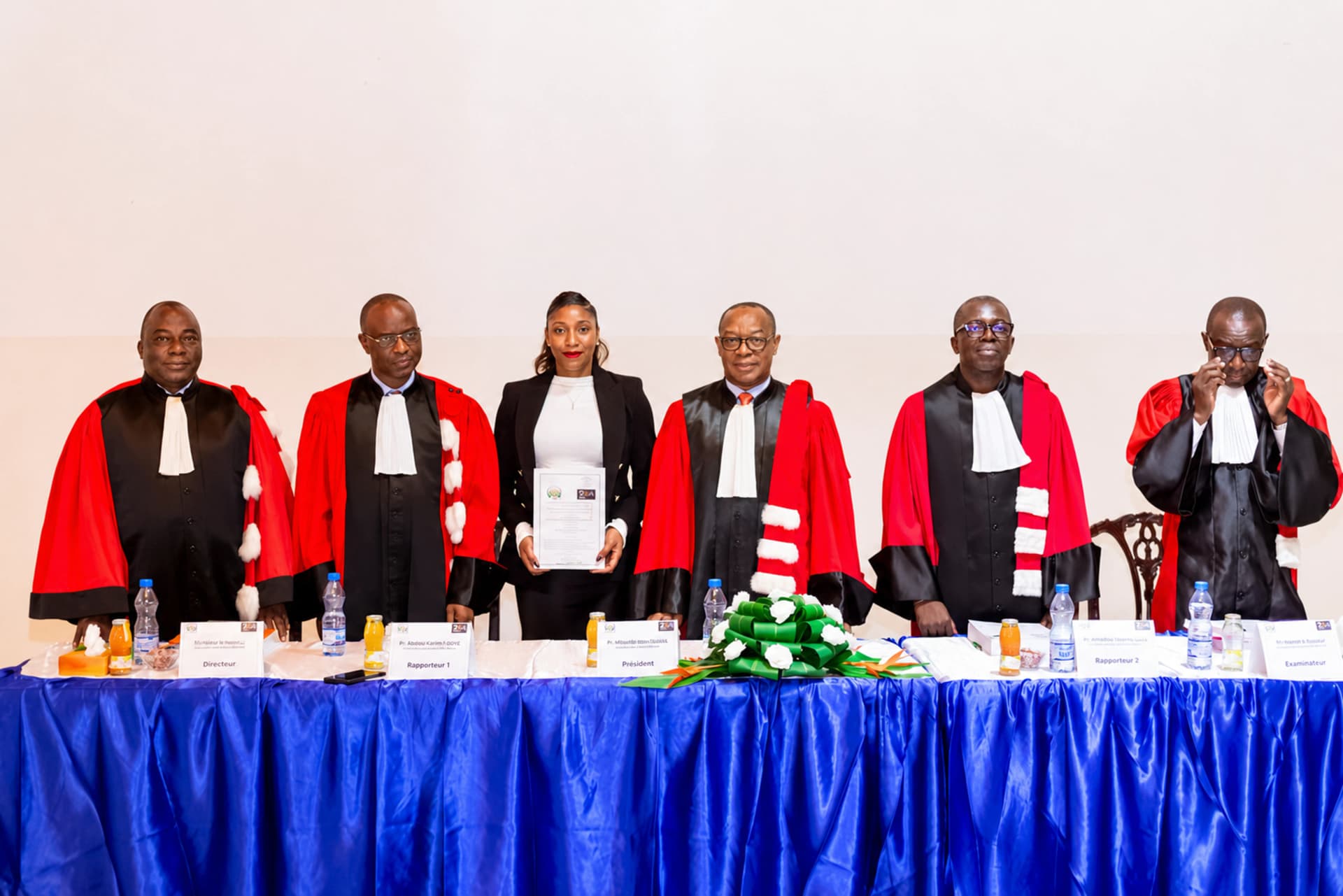 Premières soutenances de thèses de doctorat à l’UIL-BJ : La Docteure Okome Mboulou Évangéline Christie Rokia brille dans la première promotion