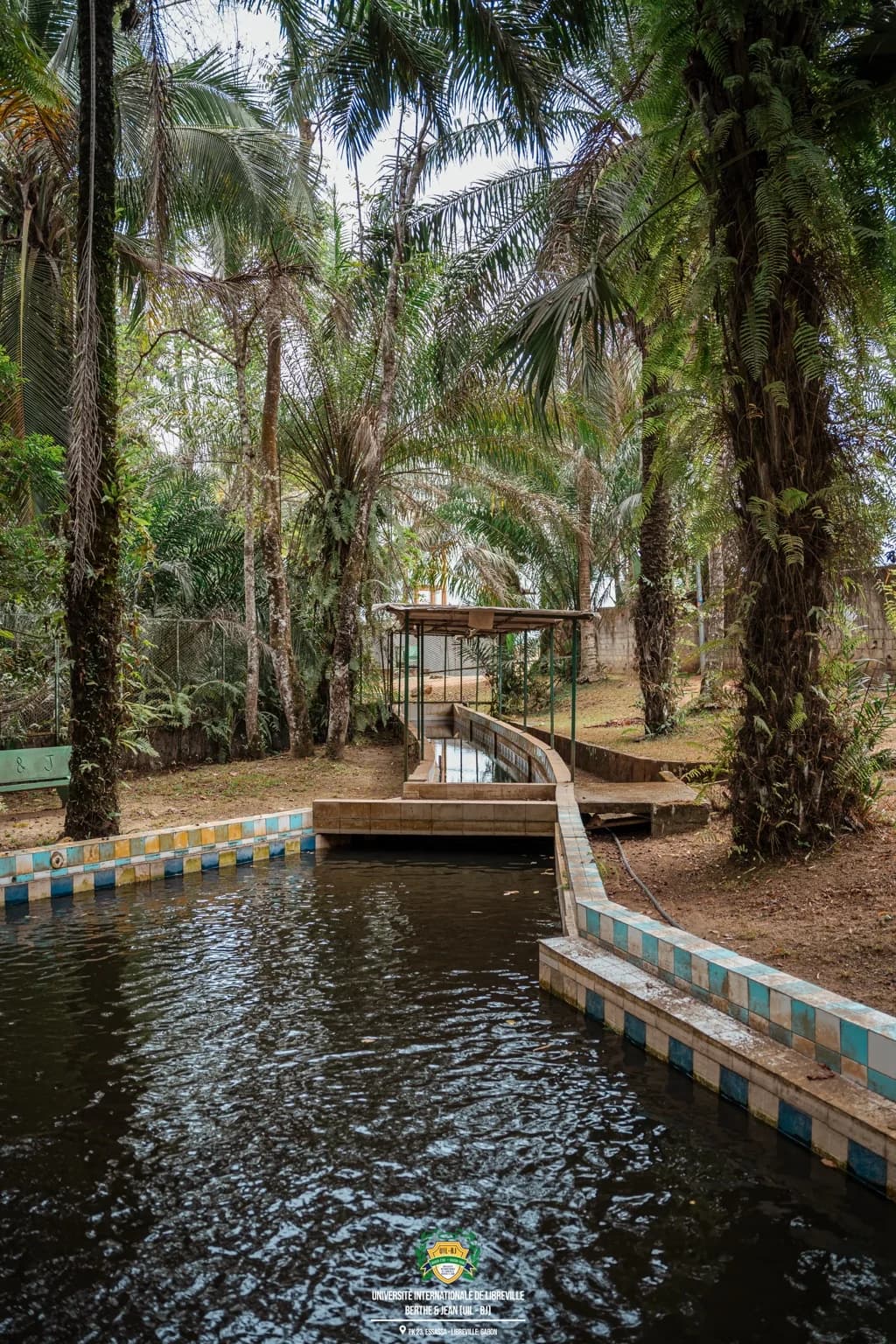 Cours d’eau aménagé dans un espace arboré